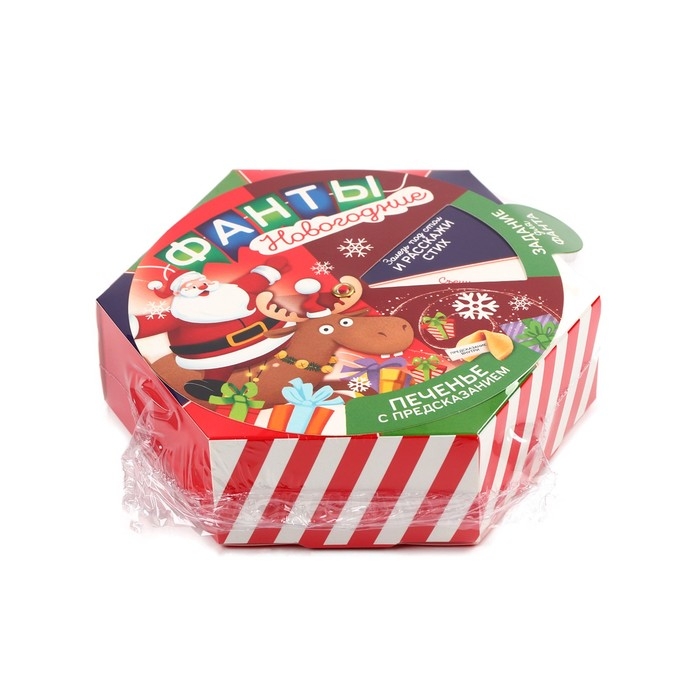 Новый год! Печенье с предсказаниями «Фанты новогодние», 36 г (6 шт. х 6 г) Новый год! Печенье с предсказаниями «Фанты новогодние», 36 г (6 шт. х 6 г)