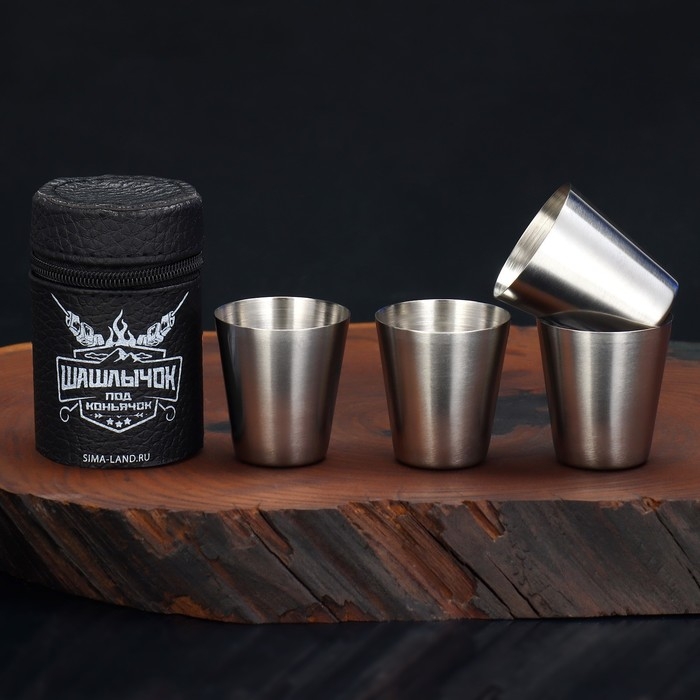 Стопки, набор «Шашлычок», 4 шт х 30 мл Стопки, набор «Шашлычок», 4 шт х 30 мл