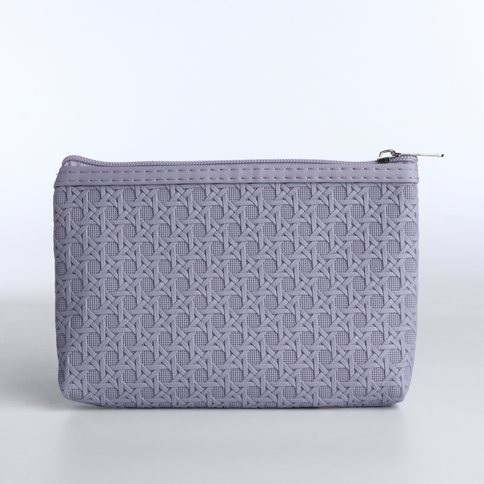 Набор косметичек 2 в 1 на молниях, цвет сиреневый Набор косметичек 2 в 1 на молниях, цвет сиреневый