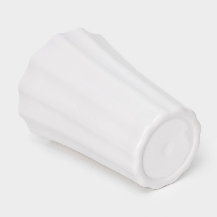 Ваза для цветов, 13,7×18 см, цвет белый Ваза для цветов, 13,7×18 см, цвет белый