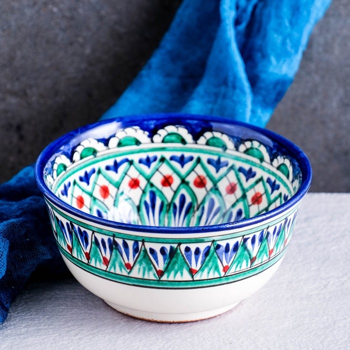 Коса Риштанская Керамика  Коса Риштанская Керамика "Узоры" 14,5 см, малая, микс