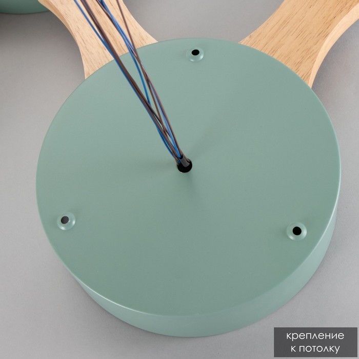 Люстра "Пиатти" 4LED 96Вт 3000-6000К синий зеленый 65х48х5 см BayerLux