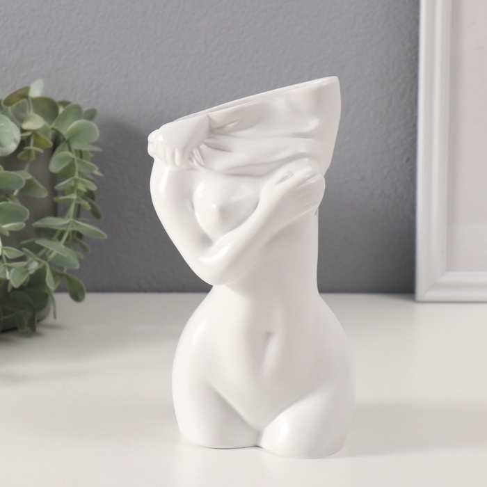 Сувенир полистоун вазон Сувенир полистоун вазон "Скульптура. Женское тело" 9,9х18,6 см