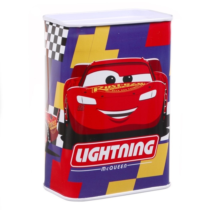 Копилка металлическая, 4,8 см х 7,8 см х 10,8 см Копилка металлическая, 4,8 см х 7,8 см х 10,8 см "Lightning", Тачки