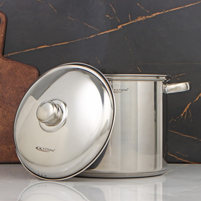 Кастрюля «Гретта», 7,3 л, d=22 см, капсульное дно, индукция Кастрюля «Гретта», 7,3 л, d=22 см, капсульное дно, индукция