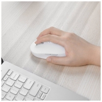 Мышь Xiaomi Mi Dual Mode Wireless Mouse Silent Edition, беспроводная, 1300 dpi, usb, белая