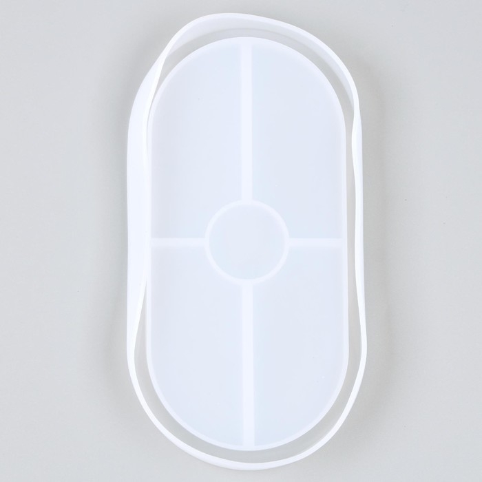 Форма силиконовая универсальная «Овал», размер изделия 9,2 × 17,6 × 1,4 см