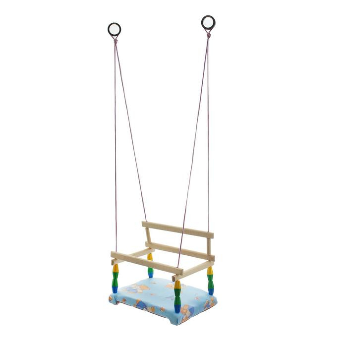 Качели детские, с мягким сиденьем, МИКС Качели детские, с мягким сиденьем, МИКС