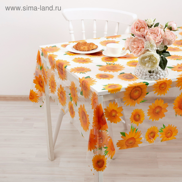 Клеёнка на стол Доляна, ширина 137 см, толщина 0,07 мм, рулон 30 метров Клеёнка на стол Доляна, ширина 137 см, толщина 0,07 мм, рулон 30 метров