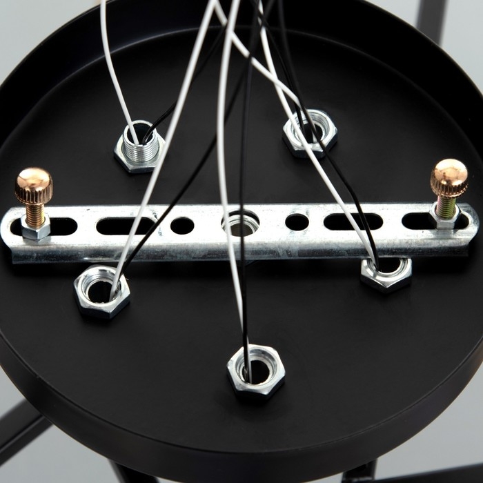 Люстра Люстра "Либель" 5хE27 40Вт черный 50х50х28 см BayerLux