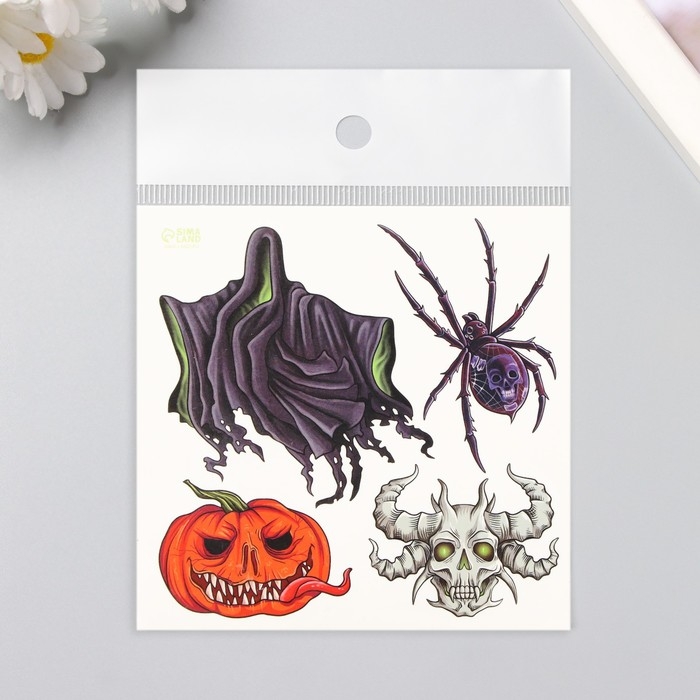 Татуировка на тело цветная Татуировка на тело цветная "Страшилки" 10х10 см
