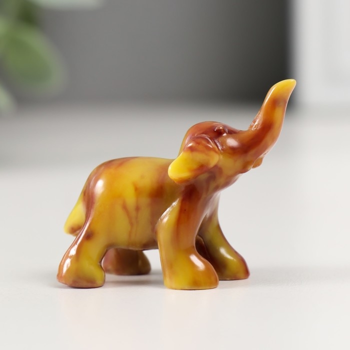 Сувенир полистоун под мрамор Сувенир полистоун под мрамор "Маленький слоник" МИКС 3,5х2х3,5 см