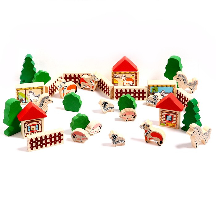 Конструктор «Ферма», 42 элемента Конструктор «Ферма», 42 элемента