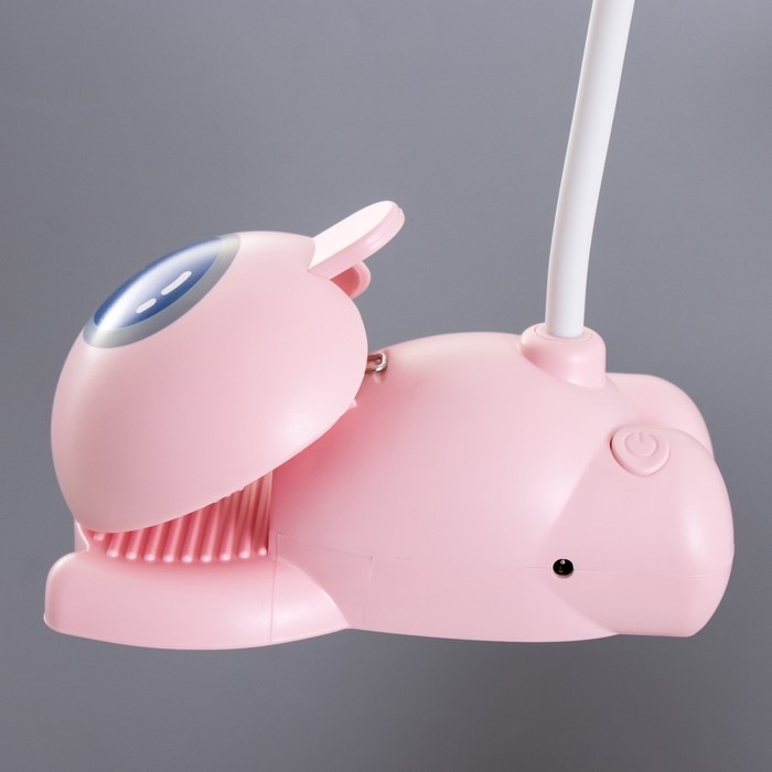 Настольная лампа Настольная лампа "Робот" LED 5Вт USB АКБ розовый 11,8х7,8х31 см RISALUX