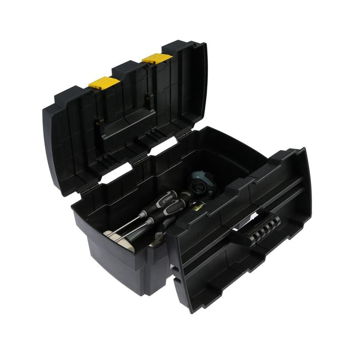 Ящик для инструмента ТУНДРА, 16 Ящик для инструмента ТУНДРА, 16", 420 х 225 х 200 мм, пластиковый, подвижный лоток