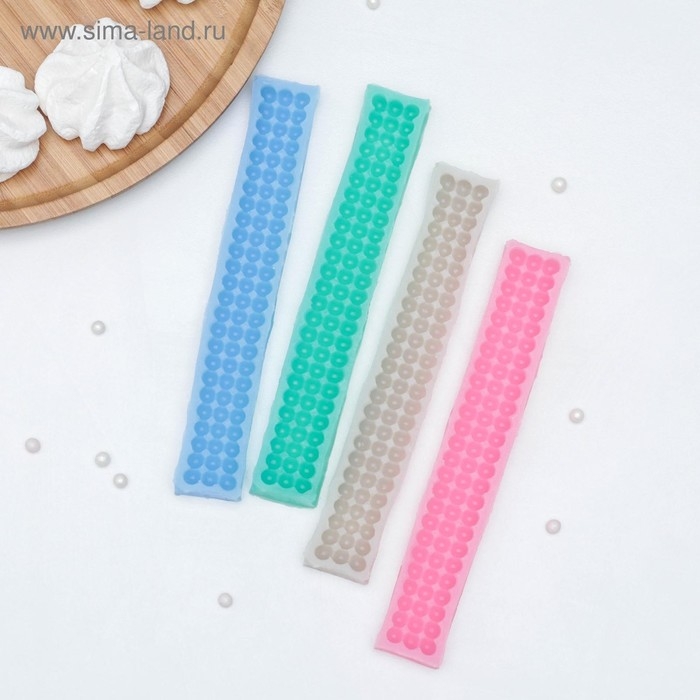 Молд Доляна «Жемчуг», силикон, 17,5×4 см, цвет МИКС Молд Доляна «Жемчуг», силикон, 17,5×4 см, цвет МИКС