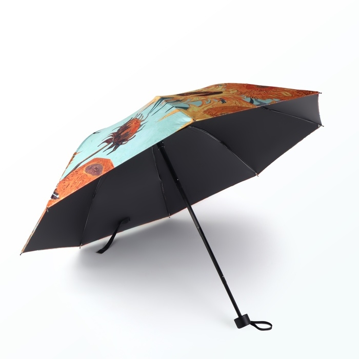 Зонт механический «Подсолнухи», эпонж, 4 сложения, 8 спиц, R = 48/55 см, D = 110 см, цвет МИКС Зонт механический «Подсолнухи», эпонж, 4 сложения, 8 спиц, R = 48/55 см, D = 110 см, цвет МИКС