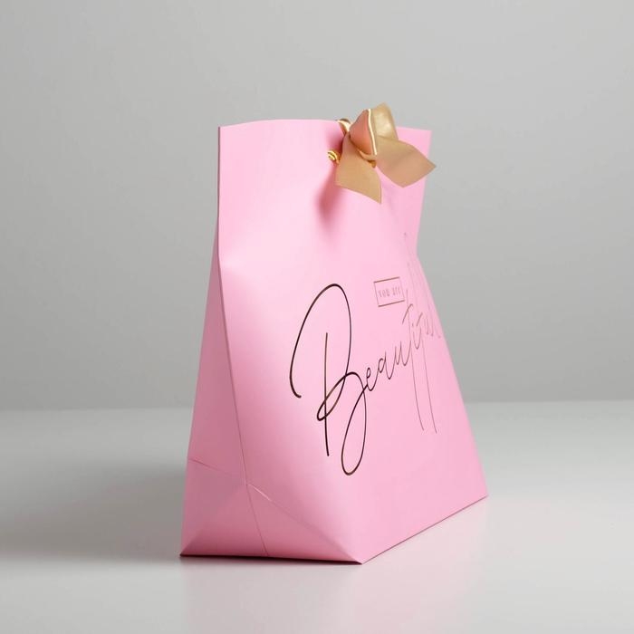 Пакет подарочный, упаковка, You are beautiful, 26 х 25 х 11 см Пакет подарочный, упаковка, You are beautiful, 26 х 25 х 11 см