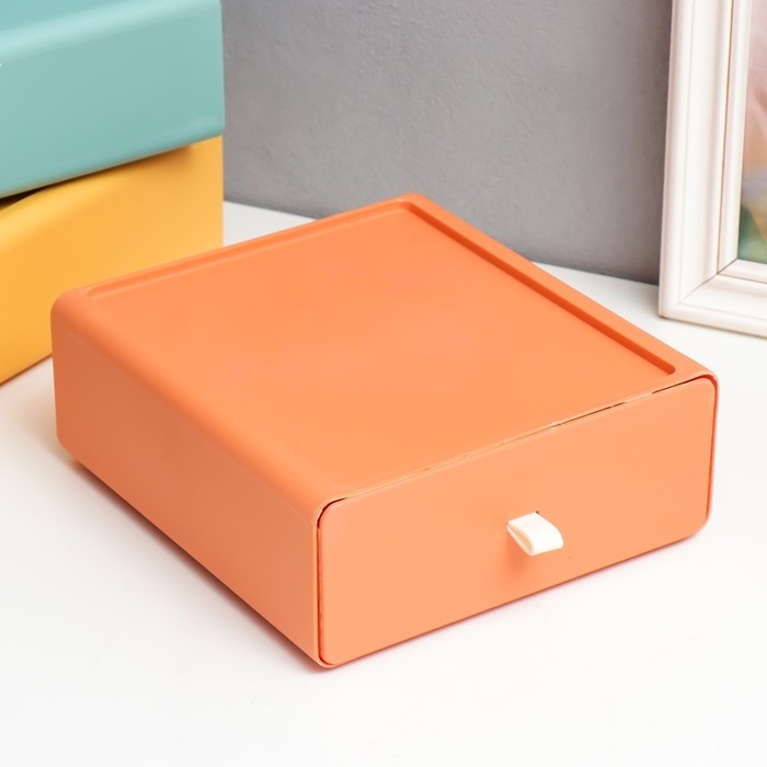 Шкатулка пластик Шкатулка пластик "Ящик" набор 4 шт 19,5х18х23,2 см