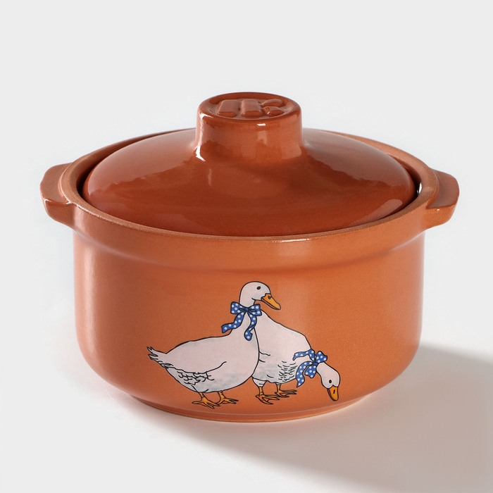 Горшочек - сотейник «Гуси», 400 мл Горшочек - сотейник «Гуси», 400 мл