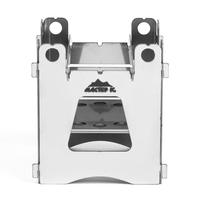 Печь-щепочница туристическая  Печь-щепочница туристическая "Мастер К." нержавеющая сталь, 9 х 9 х 10 см