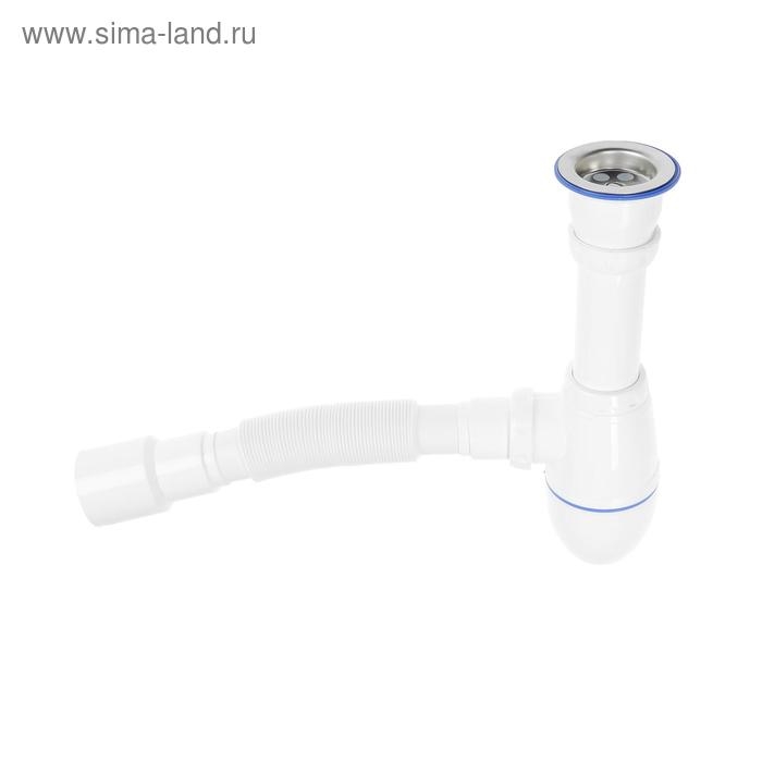 Сифон для мойки Unicorn В220, 1 1/2 Сифон для мойки Unicorn В220, 1 1/2"х40 мм, с гофрой 40х40х50 мм