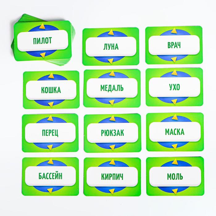 Настольная игра на угадывание слов «Кто я?», 50 карт, 10+ Настольная игра на угадывание слов «Кто я?», 50 карт, 10+