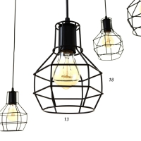 Светильник 2542/6 E27 40Вт черный