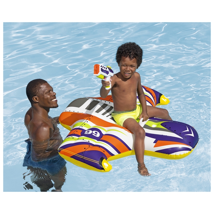Плотик для плавания «Самолёт», детский, 117х107 см, с водным пистолетом, 41503 Плотик для плавания «Самолёт», детский, 117х107 см, с водным пистолетом, 41503