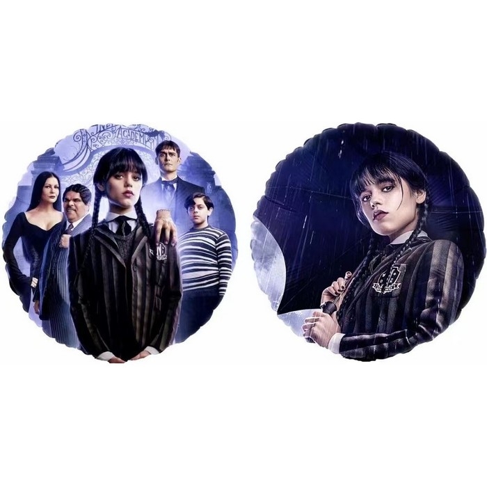 Шар фольгированный 18" &laquo;Мрачная стори. Аддамсы&raquo;, круг