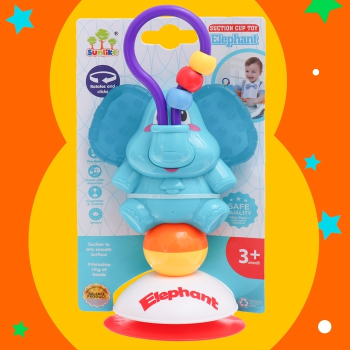 Погремушка на присоске «Слоник» Погремушка на присоске «Слоник»