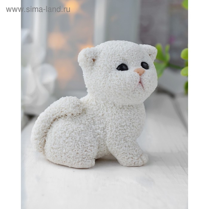 Силиконовая форма для мыла «Котенок британец» Силиконовая форма для мыла «Котенок британец»