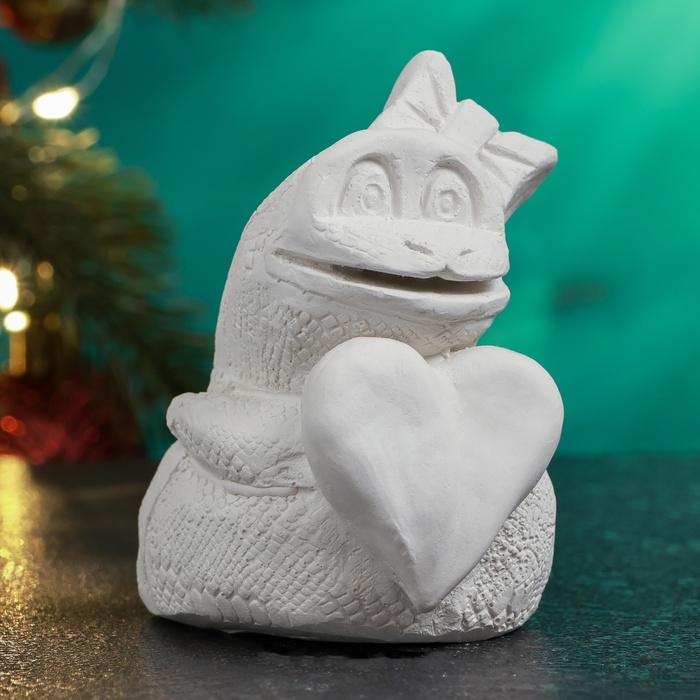 Новый год. Символ 2025. Фигура для раскраски  Новый год. Символ 2025. Фигура для раскраски "Змея Мамба" 8х6см