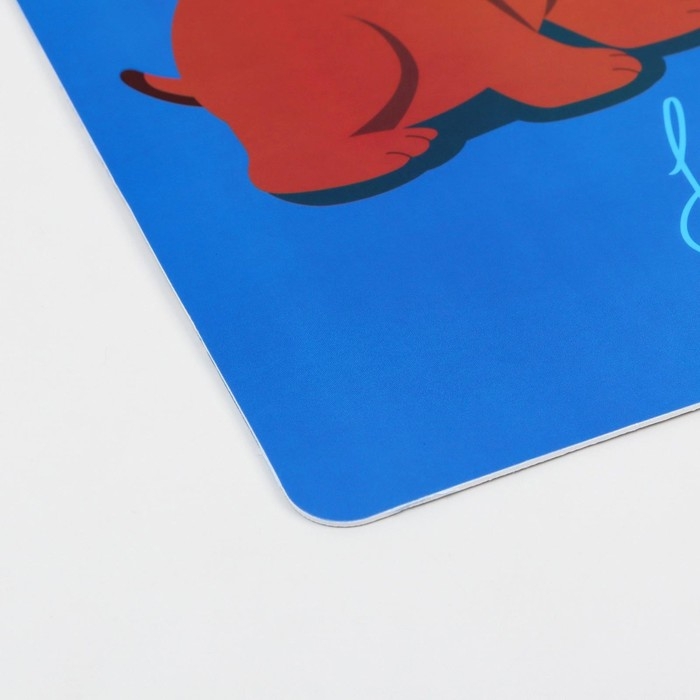 Коврик под миску  Коврик под миску "Пижон" с нескользящим основанием 43 х 28 см "Вместе вкуснее"