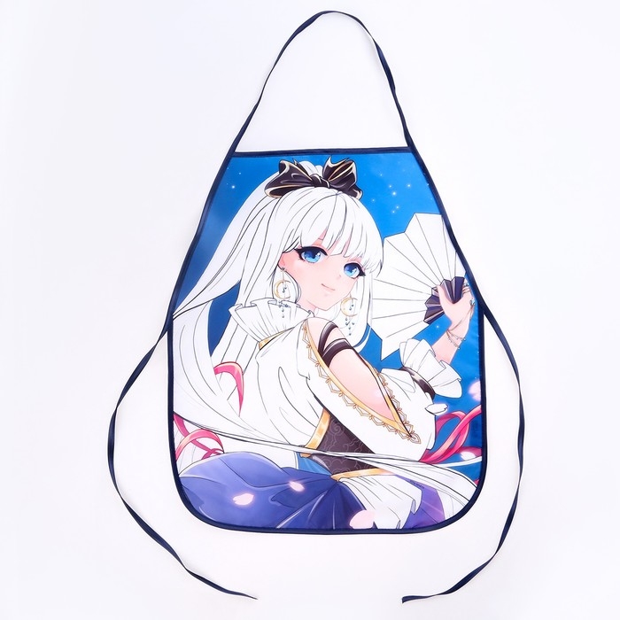 Фартук детский для творчества под роспись «Девушка с веером» Фартук детский для творчества под роспись «Девушка с веером»