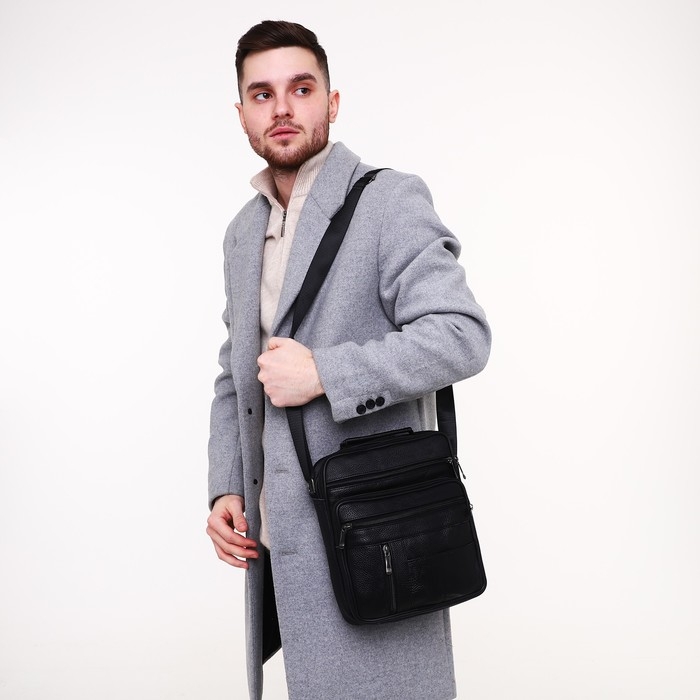 Сумка мужская, цвет чёрный Сумка мужская, цвет чёрный