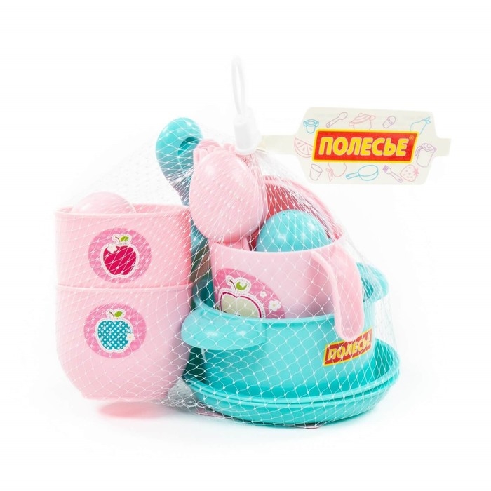 Набор детской посуды «Хозяюшка», на 2 персоны, 18 элементов Набор детской посуды «Хозяюшка», на 2 персоны, 18 элементов