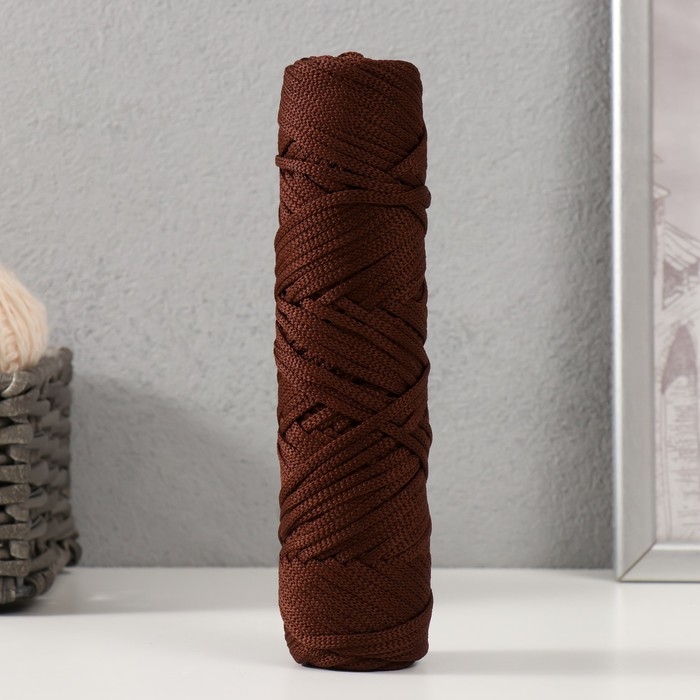 Шнур полиэфирный 3 мм 75м/125±5 гр (Кофе) Шнур полиэфирный 3 мм 75м/125±5 гр (Кофе)