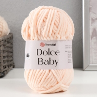 Пряжа "Dolce Baby" 100% микрополиэстер 85м/50 гр (779 св.персик)