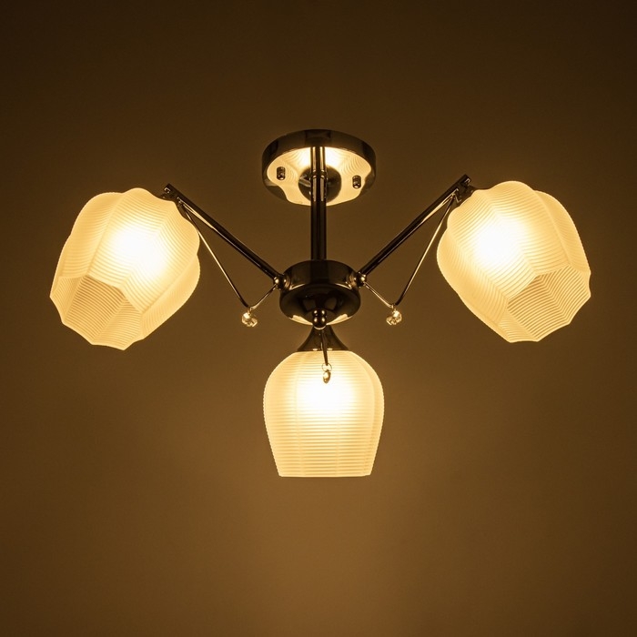 Люстра Люстра "Миранда" 3хЕ27 40Вт хром 59х59х26см BayerLux