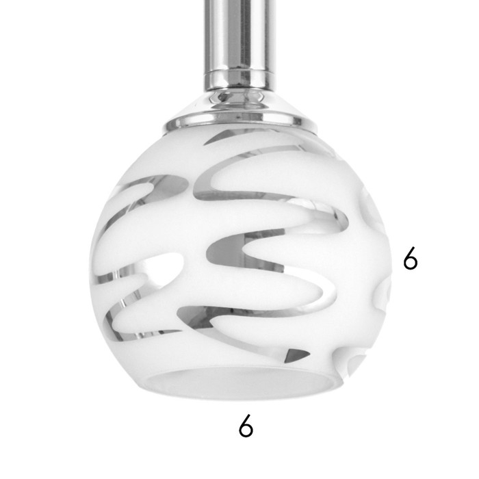 Светильник Светильник "Жаннетт" 6х3Вт G4 Хром 30х30х180см