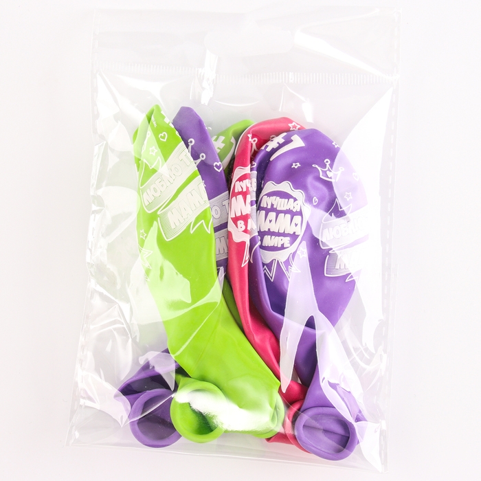 Шар латексный 14 Шар латексный 14" «Лучшая мама», пастель, 5 шт., МИКС