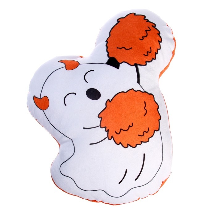 Мягкая игрушка «Привидение» с рожками, цвет белый Мягкая игрушка «Привидение» с рожками, цвет белый