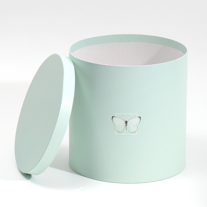 Набор круглых коробок 5 в 1, упаковка подарочная, «Бабочки», 23 х 23 х 25 ‒ 15 х 15 х 15 см