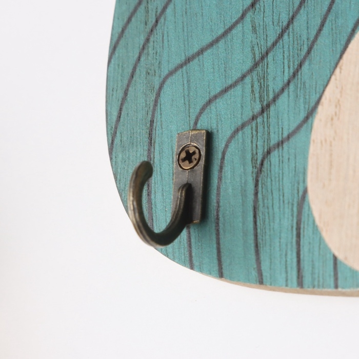 Крючки декоративные дерево Крючки декоративные дерево "Абстракция. Ваза с цветком" 1,5х19,5х23,5 см