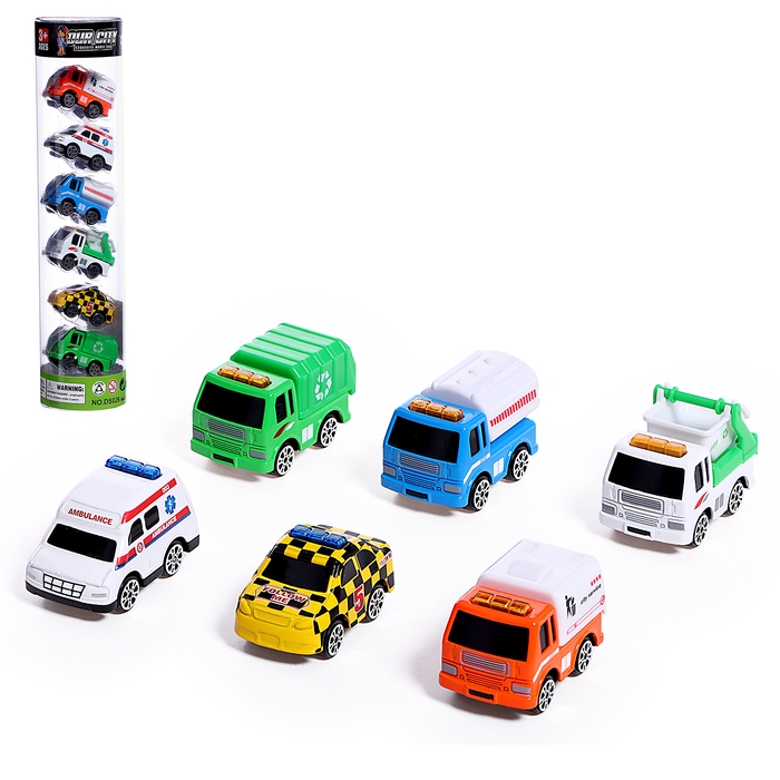 Набор металлических машинок «Мини», 6 штук, цвет МИКС Набор металлических машинок «Мини», 6 штук, цвет МИКС