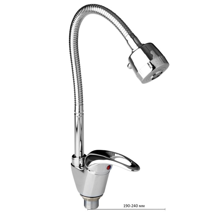 Смеситель для кухни Accoona A4840, однорычажный, гибкий излив, хром Смеситель для кухни Accoona A4840, однорычажный, гибкий излив, хром