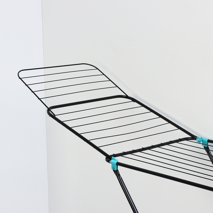 Сушилка для белья напольная, 220×50×90 см, 25 м, цвет черный Сушилка для белья напольная, 220×50×90 см, 25 м, цвет черный