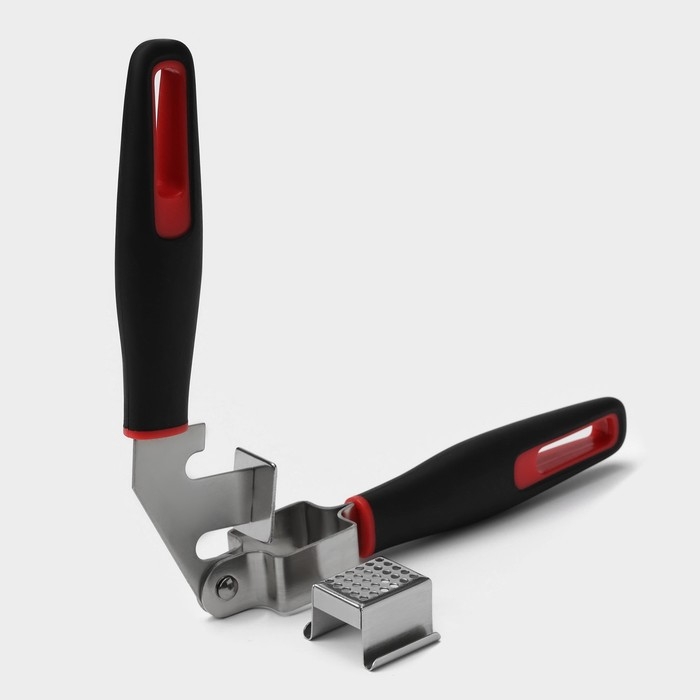 Пресс для чеснока Доляна Digma, 21 см, нержавеющая сталь, цвет чёрный, красный Пресс для чеснока Доляна Digma, 21 см, нержавеющая сталь, цвет чёрный, красный