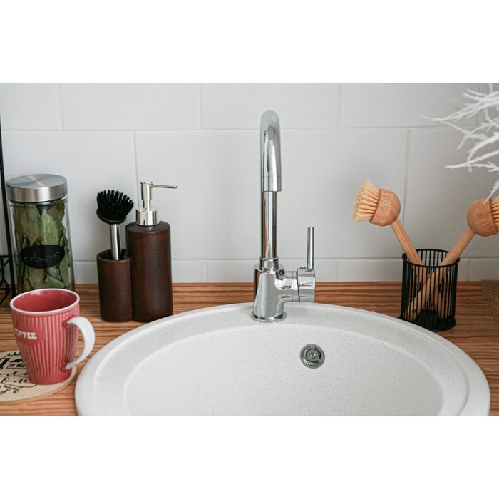 Щётка для посуды Доляна «Лотос», круглая, 22 см Щётка для посуды Доляна «Лотос», круглая, 22 см